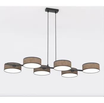 Emibig DRUMZ 6 BROWN Závěsné/stropní svítidlo Černé. hnědé E14 10W MAX LED