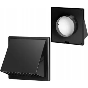 Větrací mřížka Ventilační mřížka Ventilace Virone černá