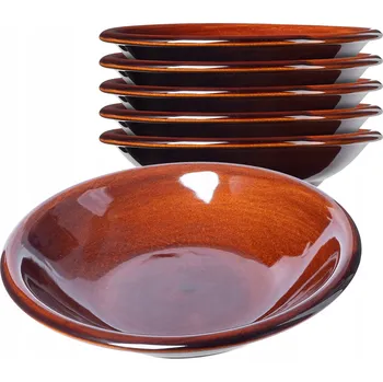 Talíř KADAX HLUBOKÝ TALÍŘ NA POLÉVKU KAMENINA 23cm 6 Ks