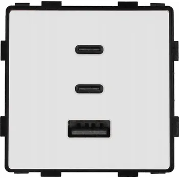 Elektrická zásuvka USB zásuvka do zdi MIUUN bílá