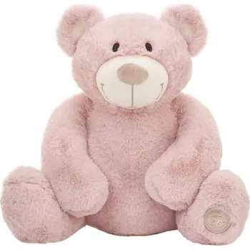 plyšák PLYŠOVÝ MAZLÍČEK PŘÍTULNÍČEK Pro Miminka Roztomilý MEDVÍDEK RŮŽOVÝ na mazlení plyšák