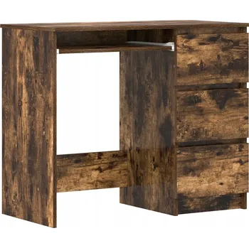 Psací stůl, kouřový dub, 90x45x76 cm, materiál dřevo