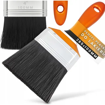 Malířský štětec ŠTĚTEC PLOCHÝ 100 mm Lakýrnický Malířský na Lak Precizní pro Malování Z1-T