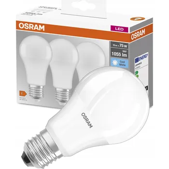 Žárovka LED žárovka E27 10W = 75W 1055lm 4000K OSRAM 3 kusy (3PAK)