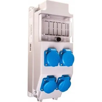 Rozvaděč Rozvodnice 4x250V, s okénkem Orno ROS 5/X-16 A