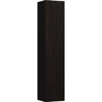Nábytek LAUFEN BASE Vysoká skříňka, 2 dvířka a zásuvka, závěsy dvířek vpravo (bočnice korpusu s výřezem) 350x335, Tmavěhnědý jilm - H4027221102631