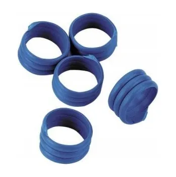 Značení hospodářského zvířete Spirálové kroužky na nohy pro drůbež Kerbl 16 mm modré 20 kusů