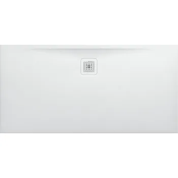 LAUFEN PRO Sprchová vanička, obdélníková, s odtokem na delší straně, materiál Marbond 1400x700, Bílá - H2159540000001