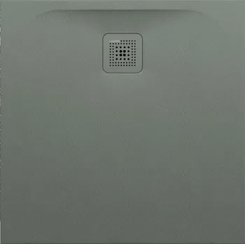 Sprchová vanička LAUFEN PRO Sprchová vanička, čtvercová, s odtokem na straně, materiál Marbond 800x800, Betonově šedá - H2109500790001