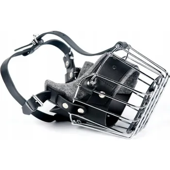 Náhubek pro psa DINGO Kovový náhubek zesílený pro psa typu Amstaff