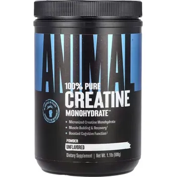 Kreatin Animal, Mikronizovaný kreatin monohydrát v prášku, bez příchuti, 500 g