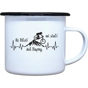 DOBRÝ TRIKO Plecháček s potiskem Tep šlapky Velikost plecháčku: 330 ml