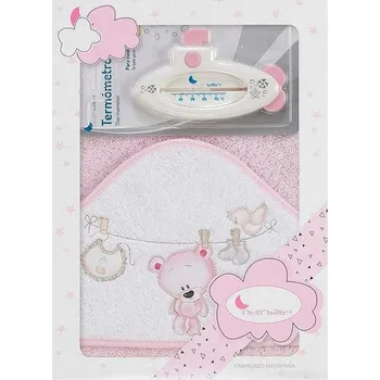 Interbaby OSUŠKA froté PRÁDLO + teploměr - RŮŽOVÁ
