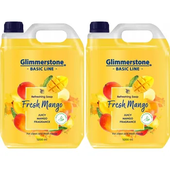 Mýdlo GLIMMERSTONE KRÉMOVÉ TEKUTÉ MÝDLO NA RUCE HYDRATAČNÍ - SVĚŽÍ MANGO - 10L