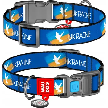 Obojek pro psa Obojek pro psa, vzor Vlajka, velikost M, 28-40 cm, 20 mm