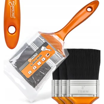 Vrták 3x PLOCHÝ MALÍŘSKÝ ŠTĚTEC 75 mm na Laky, Barvy, Nábytek a Dřevo Z1-P