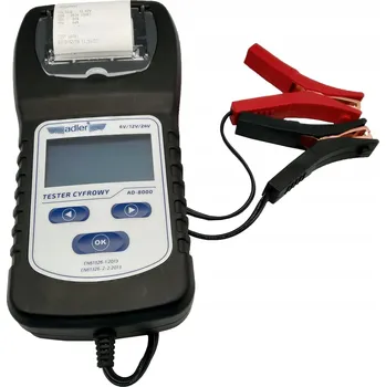 Alkohol tester ADLER AD-8000 DIGITÁLNÍ TESTER AKUMULÁTORU S TISKÁRNOU 560.8000