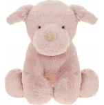 PLYŠÁK Zvířátko PES Růžový Plyšový Mazlíček Přítulníček Pro miminka Plyšové Plyšáci