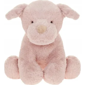 plyšák PLYŠÁK Zvířátko PES Růžový Plyšový Mazlíček Přítulníček Pro miminka Plyšové Plyšáci