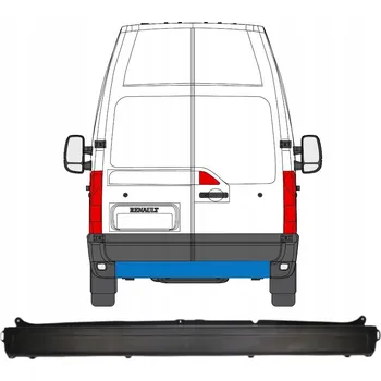 Nárazník Zadní nárazník pro Opel Movano 2010-2021