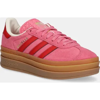 Dámská obuv Dětské semišové sneakers boty adidas Originals GAZELLE BOLD růžová barva, JQ7407 42X, EUR 36 2/3