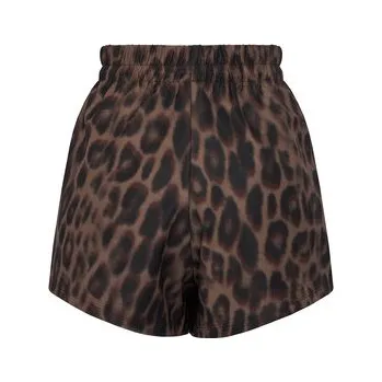 adidas Sportovní kraťasy Seasonal Essentials Leopard Print JZ0199 Hnědá Regular Fit XS