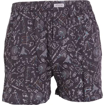 Trenýrky Andrie bavlněné trenky pro učitele PS 5847 grafit velikost 3XL-62/64