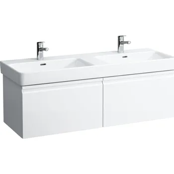 Koupelnový nábytek LAUFEN PRO S Skříňka pod umyvadlo a systémem softclose, pro umyvadlo H814968, se dvěma zásuvkami 1260x450, Bílá lesklá - H4835710964751