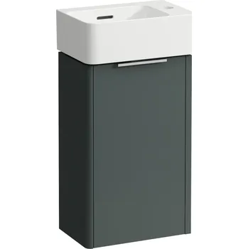 Koupelnový nábytek LAUFEN VAL Umývátko se skříňkou 'Base', 1 dvířka 340x220, Šedá traffic - H8622802661061