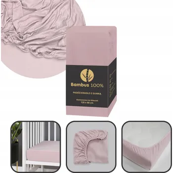 Prostěradlo Prostěradlo BAMBUSOWE 89x51 90x40 80x40 cm růžové