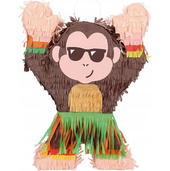 Obraz PINIATA OPICE opička ALOHA k narozeninám pro děti NAROZENINOVÁ dekorace