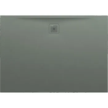 Sprchová vanička LAUFEN PRO Sprchová vanička, obdélníková, s odtokem na delší straně, materiál Marbond 1400x1000, Betonově šedá - H2119540790001