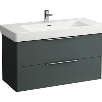 Koupelnový nábytek LAUFEN BASE Skříňka pod umyvadlo, 2 zásuvky, pro umyvadlo H813966 1010x440, Šedá traffic - H4024521102661