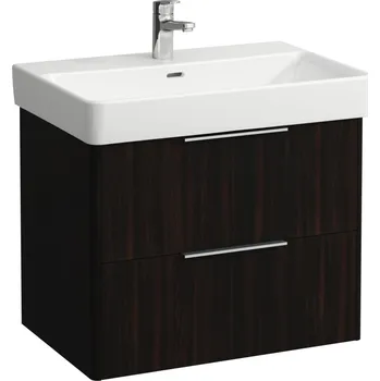 Koupelnový nábytek LAUFEN BASE Skříňka pod umyvadlo, 2 zásuvky, pro umyvadlo H810967 665x440, Tmavěhnědý jilm - H4023321102631
