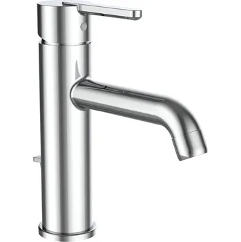 Vodovodní baterie LAUFEN LUA E LUA E, umyvadlová stojánková páková baterie s výtokem 135mm, s automatickou výpustí, kartuše Eco+, průtok 5,7 l/min, chrom 195x180, - H3115F10041211