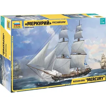Plastikový model Russian brig Merkurii 19th cty. (Zvezda 1:100)