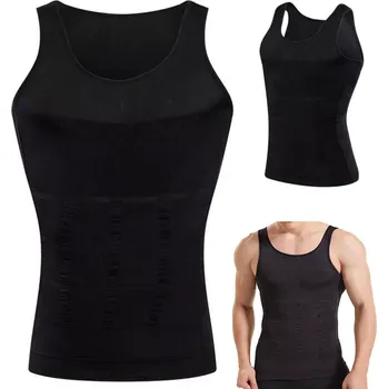 Nátělník Slim N Lift pánský zeštíhlující nátělník černý