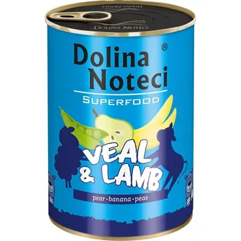 Krmivo pro psa Vlhké krmivo pro psy Dolina Noteci Superfood TELECÍ JEHNĚČÍ 400g
