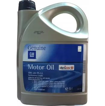 Motorový olej Syntetický olej Opel OE 5 l 0W-20
