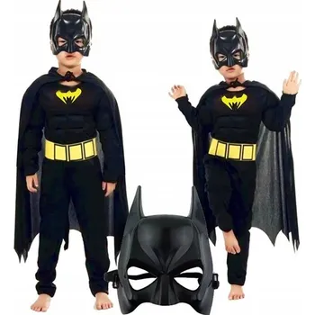 Karnevalový kostým Kostým Batman SVALY Maska netopýra 110-116 let 5-7 let Velikost S