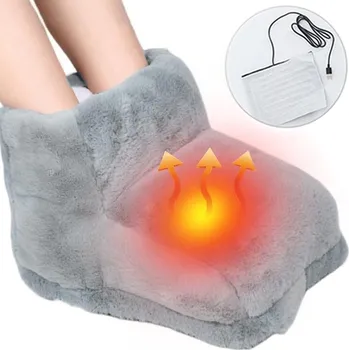 ELEKTRICKÝ OHŘÍVAČ NOHOU BOTY ELEKTRICKÁ VYHŘÍVANÁ BOTIČKA MĚKKÝ PLYŠ 9W USB