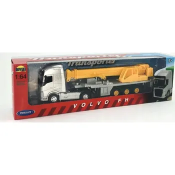 autíčko TIR VOLVO FH S JEŘÁBEM MODEL WELLY 1:64
