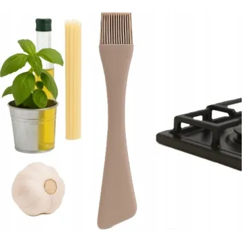 Kuchyňská stěrka Špachtle silikonová stěrka se štětečkem Altom Design taupe 26 cm