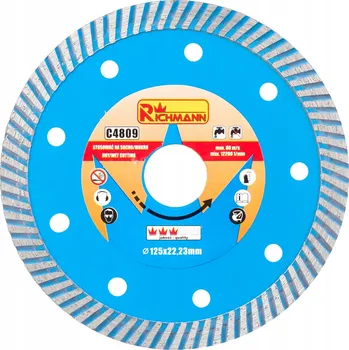 Řezný kotouč DIAMANTOVÝ KOTOUČ 125MM TURBO RICHMANN C4809