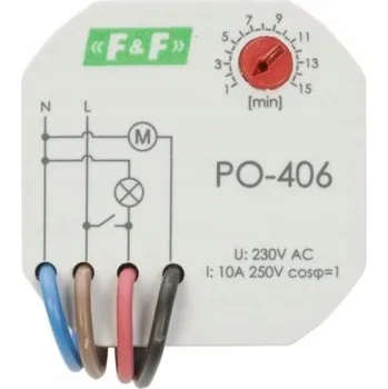 vypínač Časový spínač pro koupelnový ventilátor PO-406 F&F