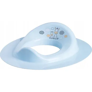 WC sedátko MALTEX Nástavec na WC sedátko Zebra světle modrá