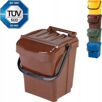 Odpadkový koš Odpadkový koš plastový 40l hnědý