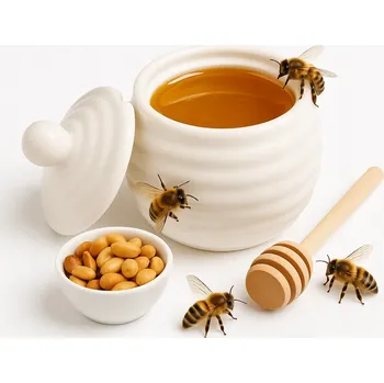 Nádoba na med Nádoba na med s naběračkou Altom 9 x 11,5 cm