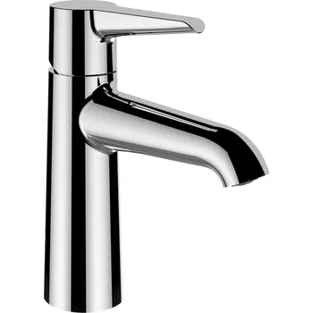 Vodovodní baterie LAUFEN PURE Umyvadlová stojánková páková baterie, pevný výtok 110 mm, bez automatické výpusti, chrom 1x1, no colour - HF901702100000
