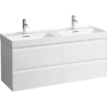 Nábytek LAUFEN MEDA Skříňka pod umyvadlo, 4 zásuvky, pro umyvadlo H814112 1285x450, Bílá mat - H4216440112601